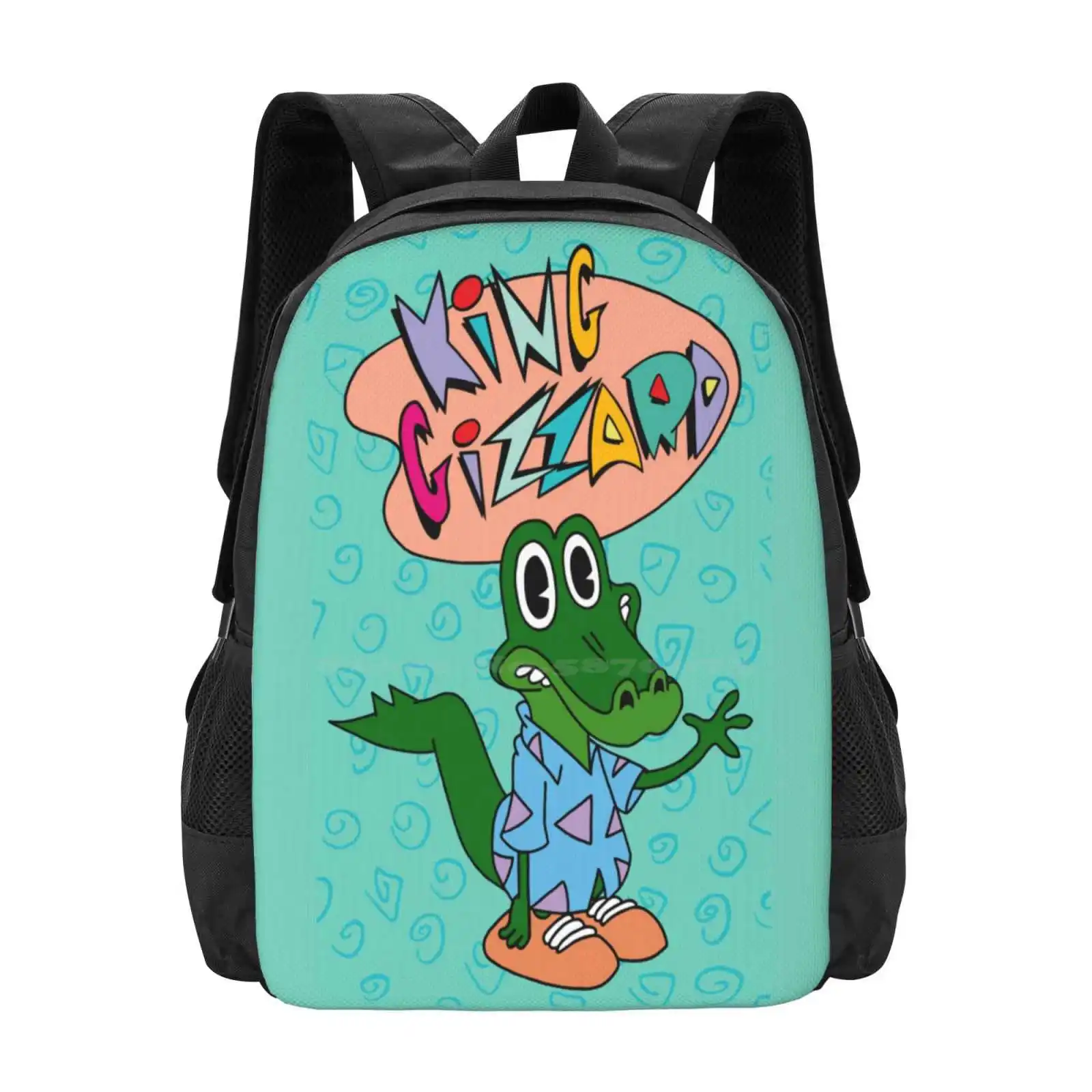 King Gizzard Crocko - All Proceeds To Charity. Hot Sale Schoolbag Backpack Fashion Bags King Gizzard Gizzverse Rocko Modern Life