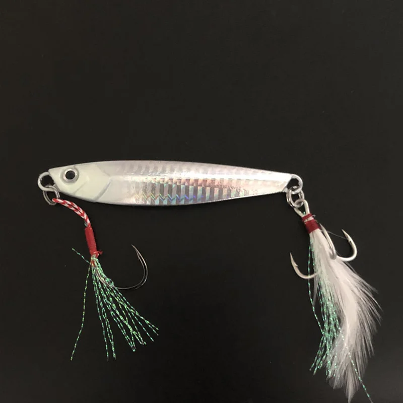 Fishing Glow Jigs 15g/6cm 7g/10g/20g/25g/30g Jigbait Lure Shore Cast Decoys Metal Cast Jig Spoon Luminous Artificial Bait Lures
