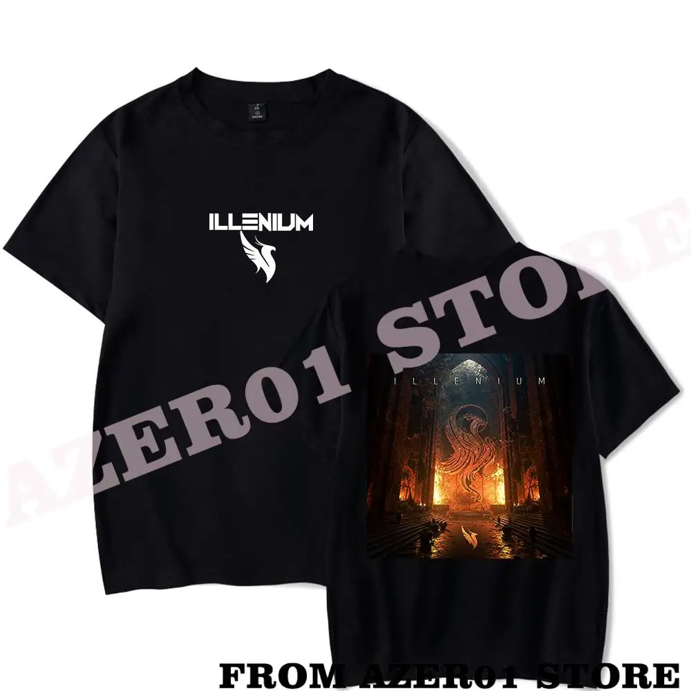 Illenium World Tour 2023 Merch T-shirt Print Summer Men/Women Streetwear Tshirt Shirt Short Sleeve New Logo Tee