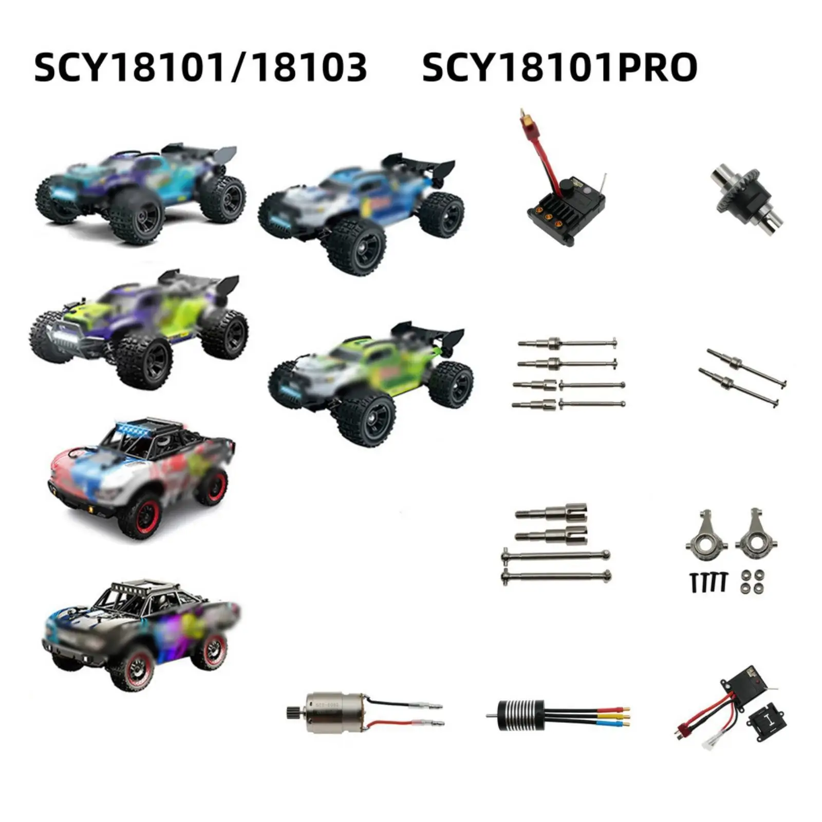 

Sturdy Remote Control Model Vehicle Differential Gear for Scy18101 Model 1:18 Scale