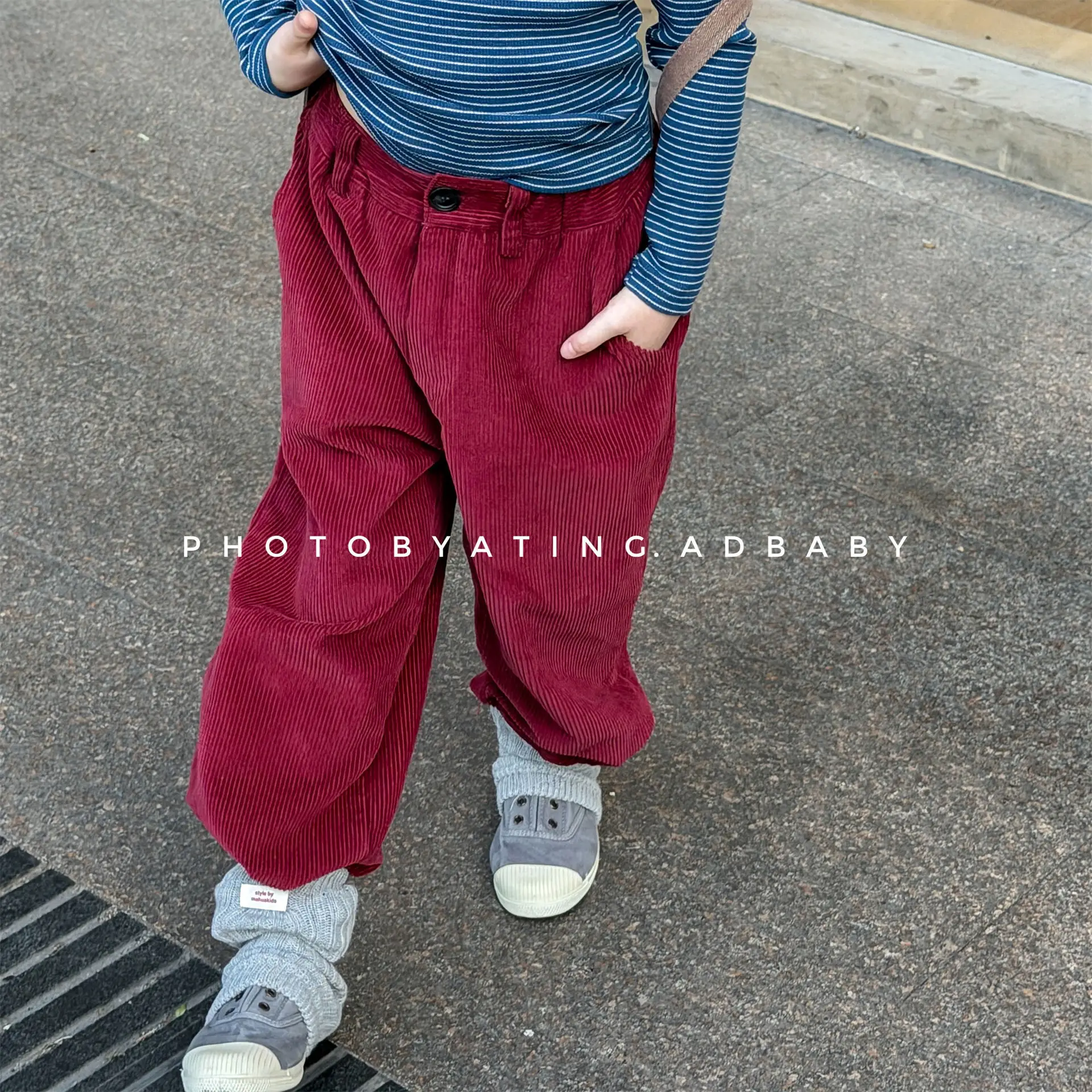 2026 Autumn New Children Corduroy Harem Pants Baby Girl Solid Trousers Toddler Boys Loose Casual Pants Fashion Kids Clothes