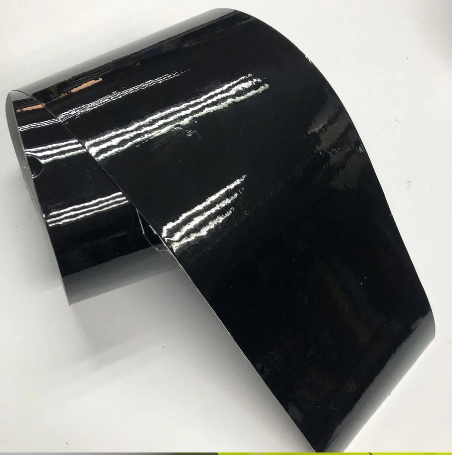 10cm Width Premium quality Gloss Black Air-Release Vinyl Wrap Roll Glossy Car Body Sticker Wrapping Foil