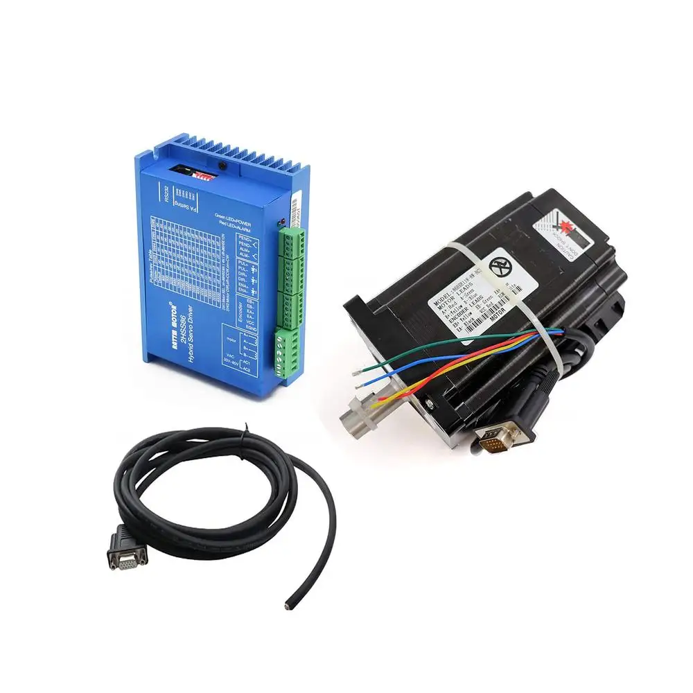 Hybrid Nema34 Stepper Motor 8N.m 86x86x118mm 6A 2-Phase Closed Loop CNC Kit 1000 Encoder 14mm Shaft