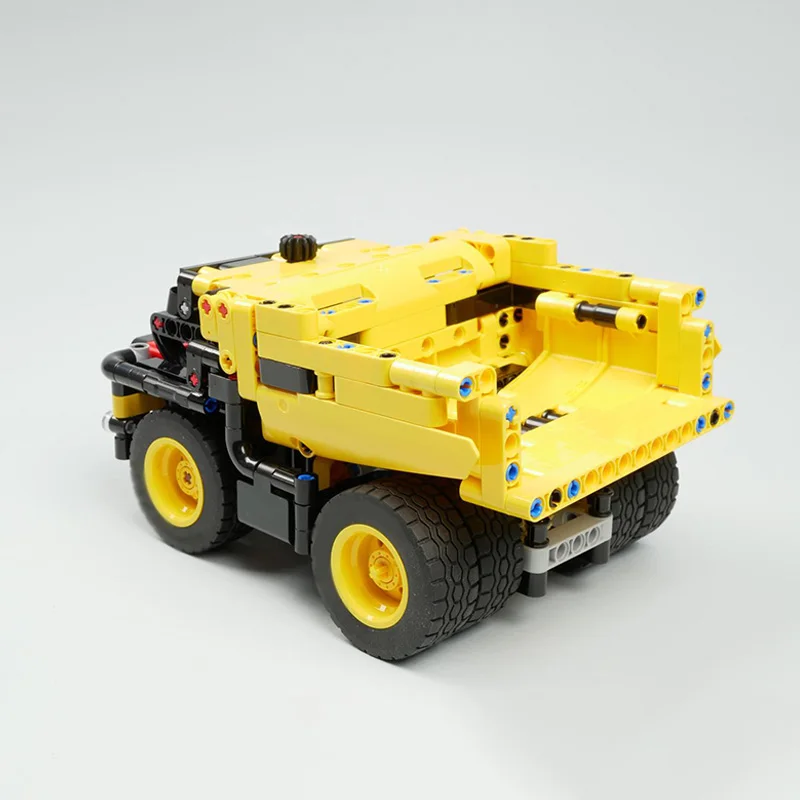 Modèle de voiture de ville MOC, briques de construction, camion à benne minière, technologie modulaire, cadeaux de vacances pour enfants, jouets à assembler, costume