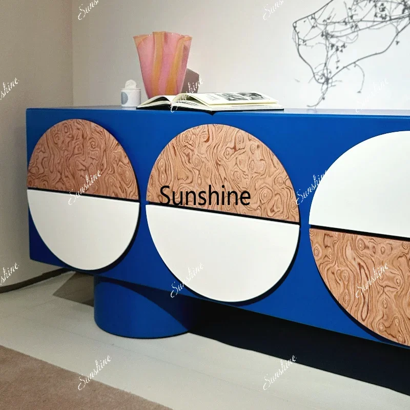 Medieval style living room dining side cabinet living room locker Bauhaus style TV cabinetTJ