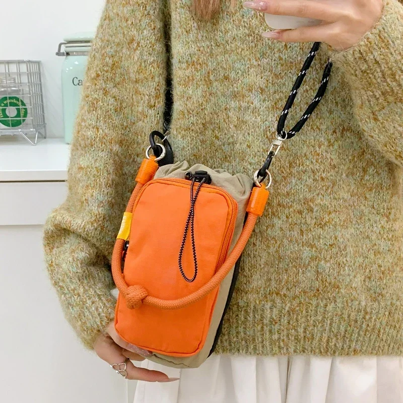 Women Crossbody Bags Comfortable and Versatile Texture Mini Phone Bag Korean Style Ins Small Shoulder Bag Multi Pocket Casual