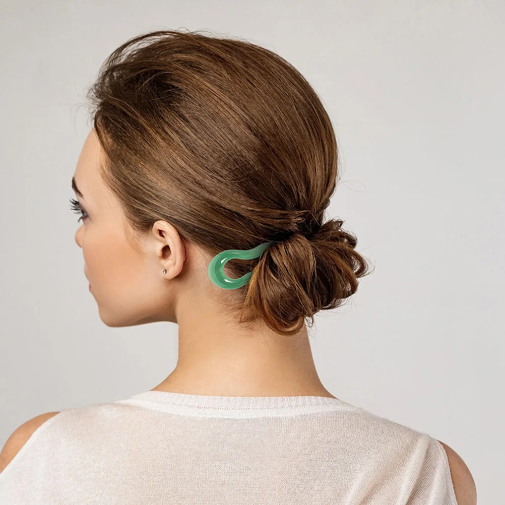 

6pcs U Hairpin Chopsticks For Hair Vintage Women French Pins Smooth Surface Classic Design Hair Bun Accessories