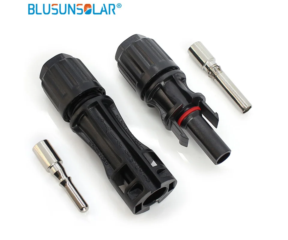 10 Pairs/lot 10mm Sq Solar Solar Connector 100% Pure PPO Material Male Female PV Cable Connectors for Solar Power System