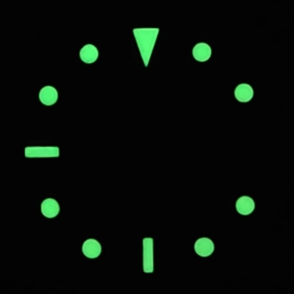 BLIGER 29 مللي متر ساعة معقمة الهاتفي أبيض أسود الهاتفي الأخضر مضيئة صالح NH35 NH36 حركة الساعات اكسسوارات