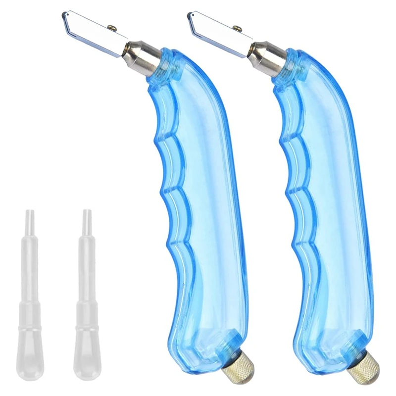 

ABWZ-Pistol-Grip Oil Feed Glass Cutter - 2 Pack Professional Glass Cutting Tool With Tungsten Cutter Heads And Oil Dripper