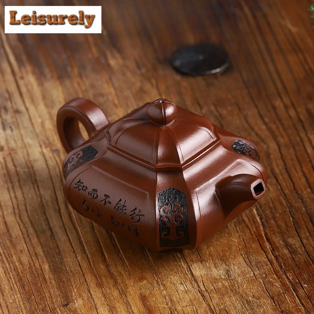 360ml Yixing Purple Clay Teapot Famous Handmade Tea Pot Old and Decayed Dicaoqing Mud Kettle Chinese Zisha Tea Set Collection