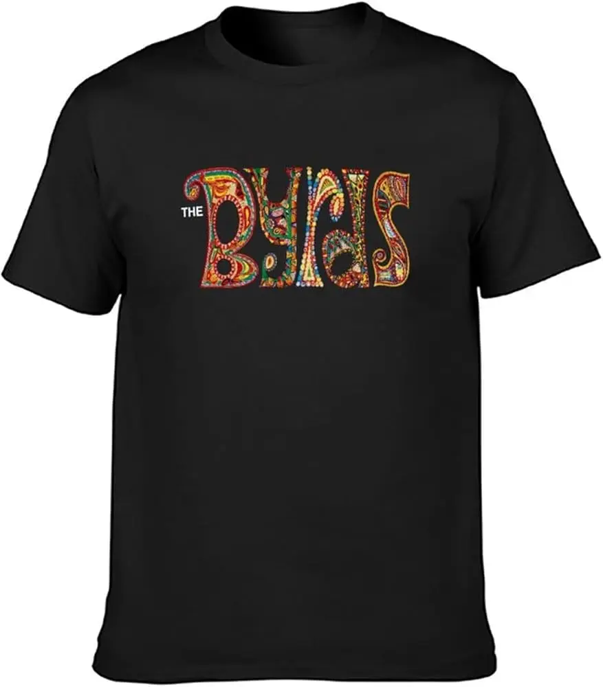 The Byrds T-Shirt Mens Casual  Cotton Luxury brand vintage oversized