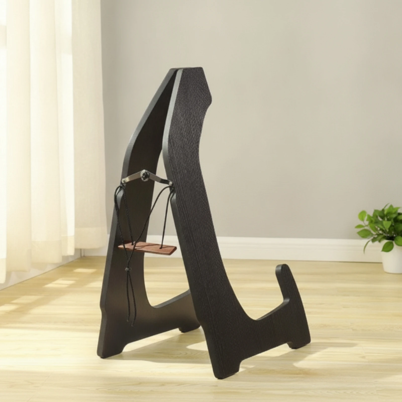 Guzheng Stand with Support Strap Vertical Guzheng Support Base Anti-Tip Long-Lasting for Music Students, Practice Rooms, Studios