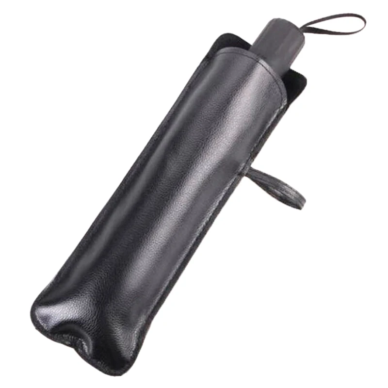 Umbrella Cover Case PU Leather Umbrella Organizer Portable Waterproof Umbrella Storage Pocket Water Absorbent Umbrella Bag