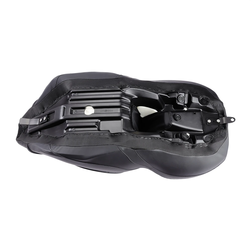 Assento de couro preto para motorista e passageiro de motocicleta, para harley touring electra glide padrão clássico 1997-2007