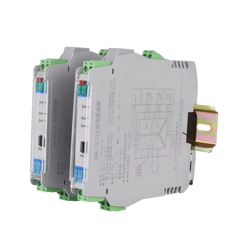 DC Signal Isolator 4-20mA 0-20mA 5V 10V RS485 Current and Voltage Transmitter Intelligent Signal Isolator Distributor Converter