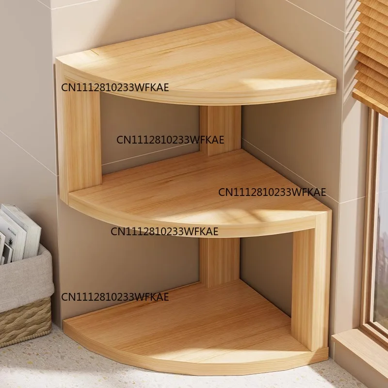 Corner Storage Holders Wooden Organizer Bookshelf Office Decoration Racks Desk Organizers Display Stand Aesthetic Home Supplies