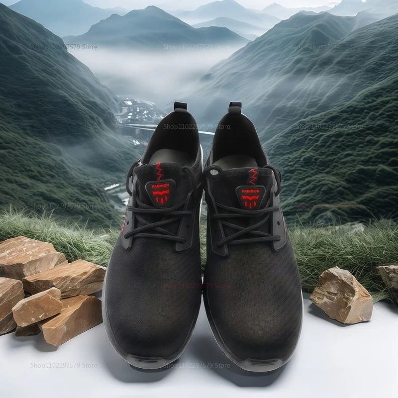 أحذية عمل آمنة للرجال غطاء صلب لأصبع القدم مضاد للسحق ومقاوم للثقب أحذية تكتيكية قابلة للتنفس أحذية صناعية خفيفة الوزن