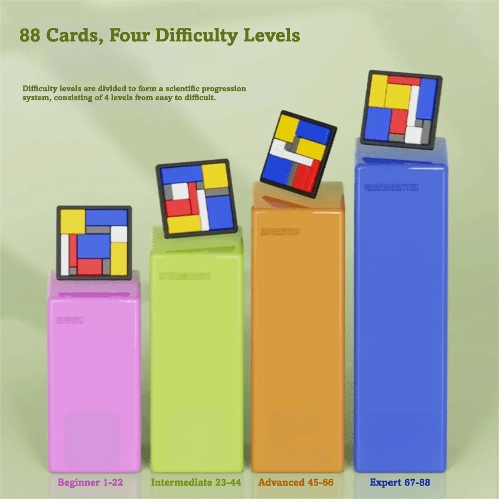 

Развивающие логические головоломки из АБС-пластика: Геометрические фигуры, цветные интеллектуальные кубики для развития когнитивных способностей и интеллекта