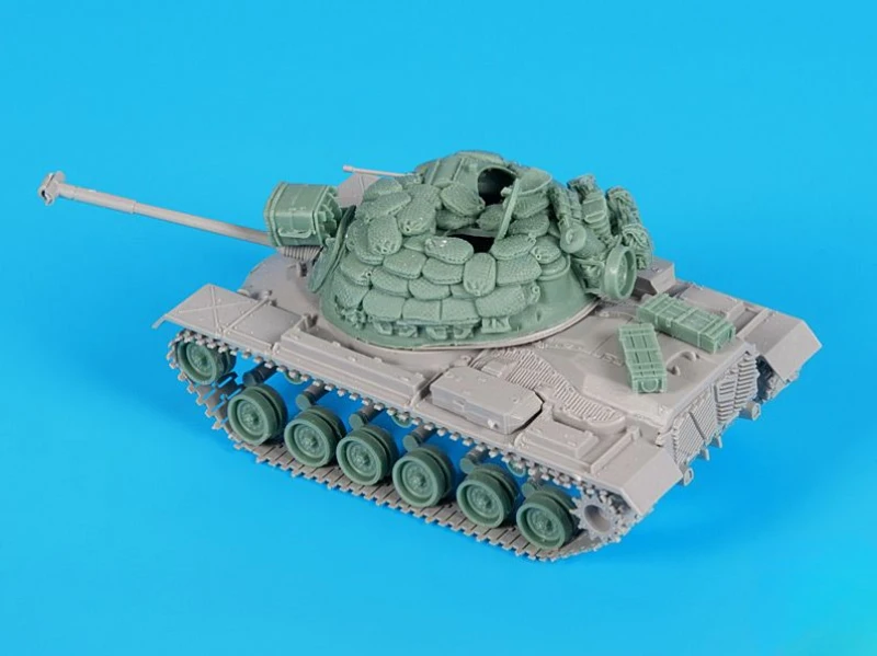 

Модель из литой смолы в масштабе 1/72, собранный комплект, набор аксессуаров для танков M48, война во Вьетнаме (без танка), в разобранном виде и неокрашенная