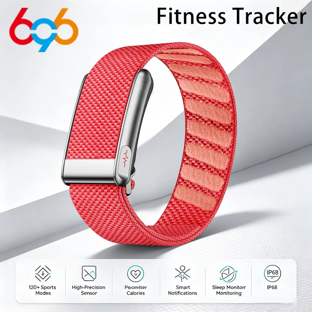 New Nursing Grade Smart Bracelet Waterproof Health Band Sport Fitness Tracker NFC Screenless Smartwatch Man Women Sleep Monitor