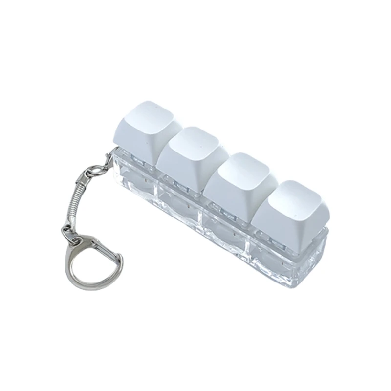 แบบพกพา 4 พลาสติก Keycap ความวิตกกังวลบรรเทาของเล่นสำหรับความเครียดบรรเทา Enhancement สำหรับเด็กและผู้ใหญ่ 15UB
