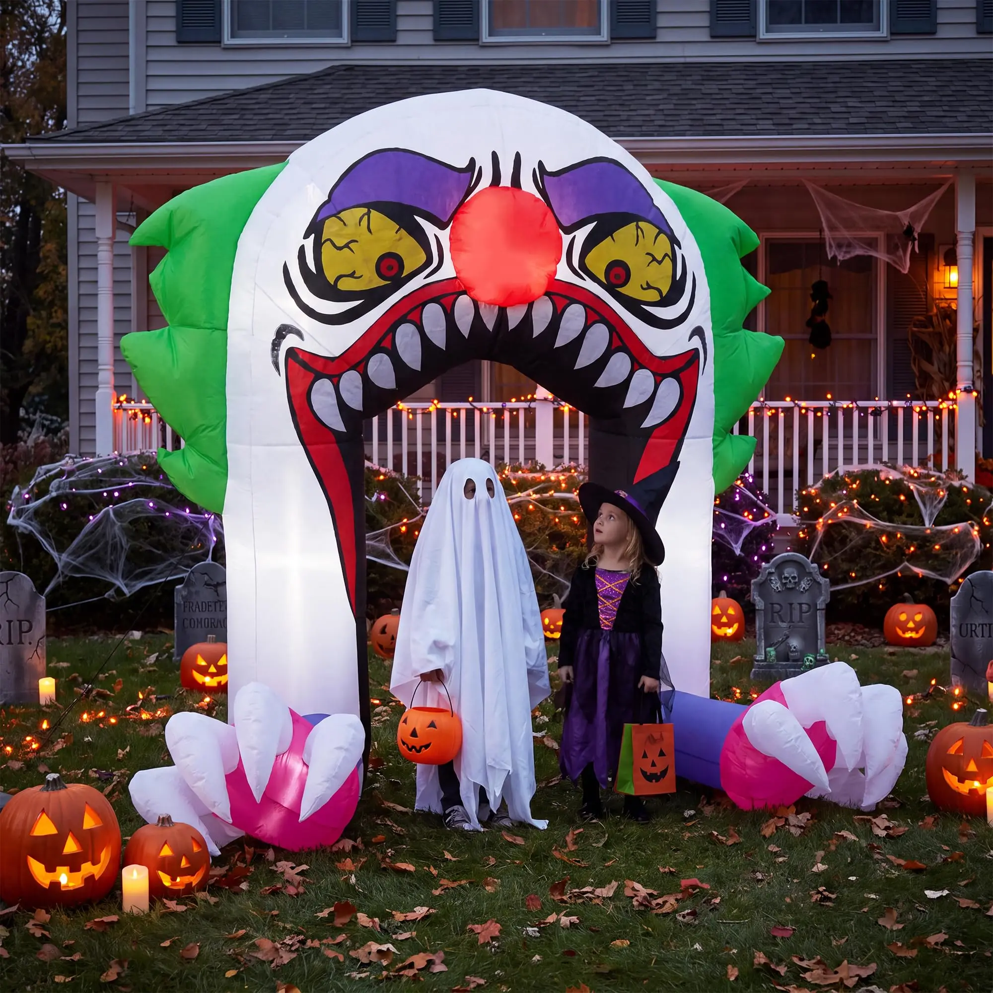 Arco inflable de payaso de Hal - Outdoor Lighting Ideas For Party reseña y precio