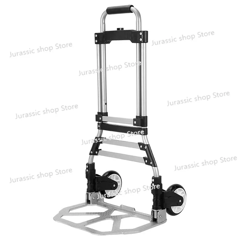 Load Capacity 90KG Car Mounted Handcart Foldable Trolley Climbing Stairs Cart Upstairs Cargo Transport Folded Trolley with Wheel