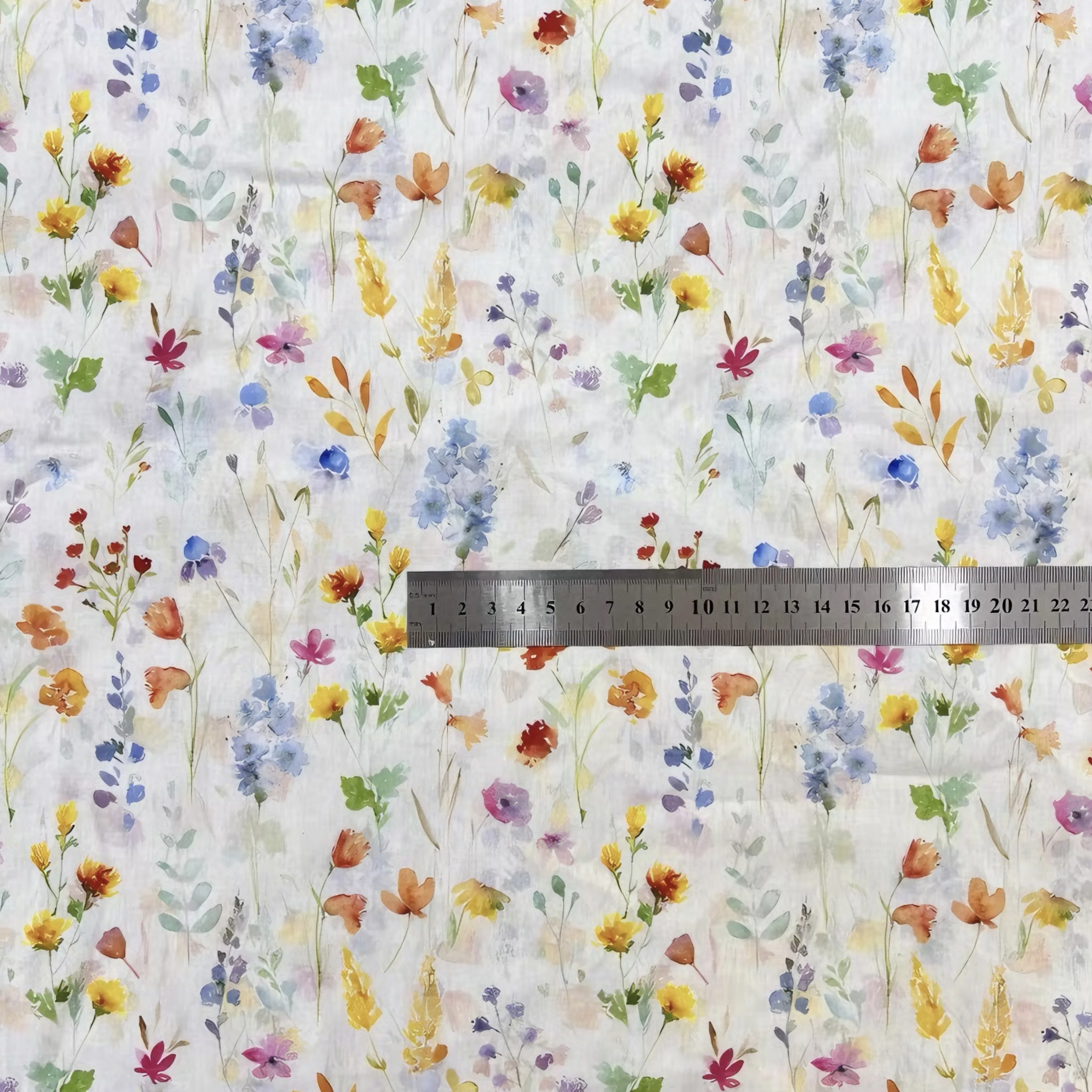 Colorful Meadow Floral Cloth By The Meter Handcraft Textile Supply For Window Curtain Sofa Cushion Cover Pillowcase Tablecloth H