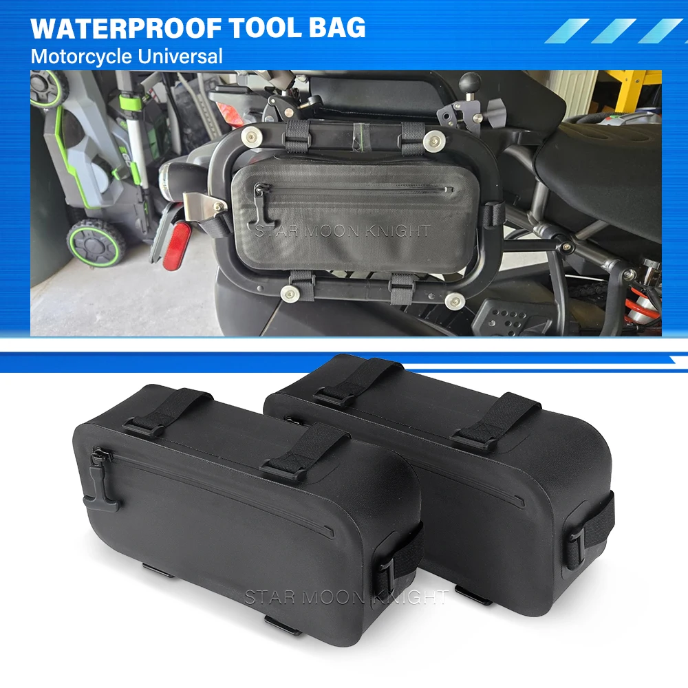 1/2 PC Motorcycle Universal Side Tool Bag Fully Hanging Bag Frame Waterproof Tool Bag For BMW, For Yamaha, For Honda, For Voge
