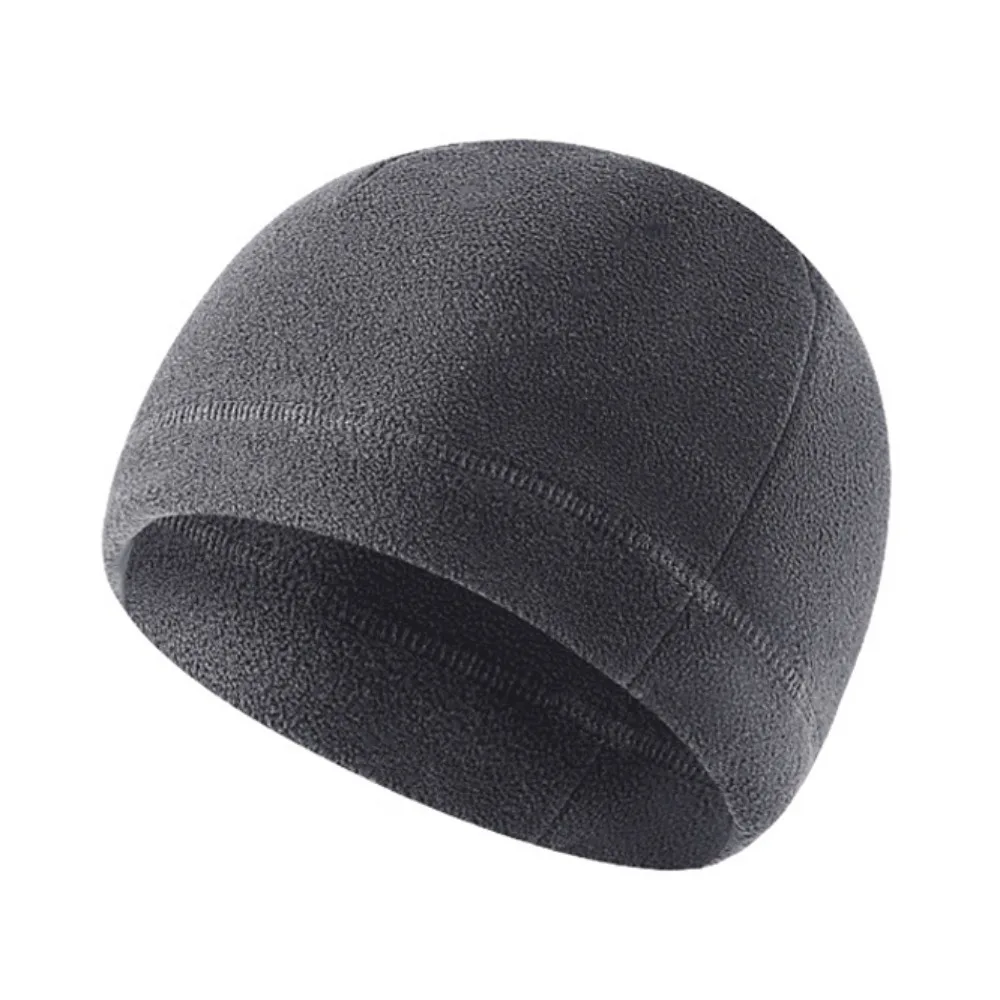 

Флисовые зимние шапки для бега, однотонные ветрозащитные шапки для бега, зимняя спортивная шапка, впитывающая пот, теплая уличная теплая шапка для рыбалки