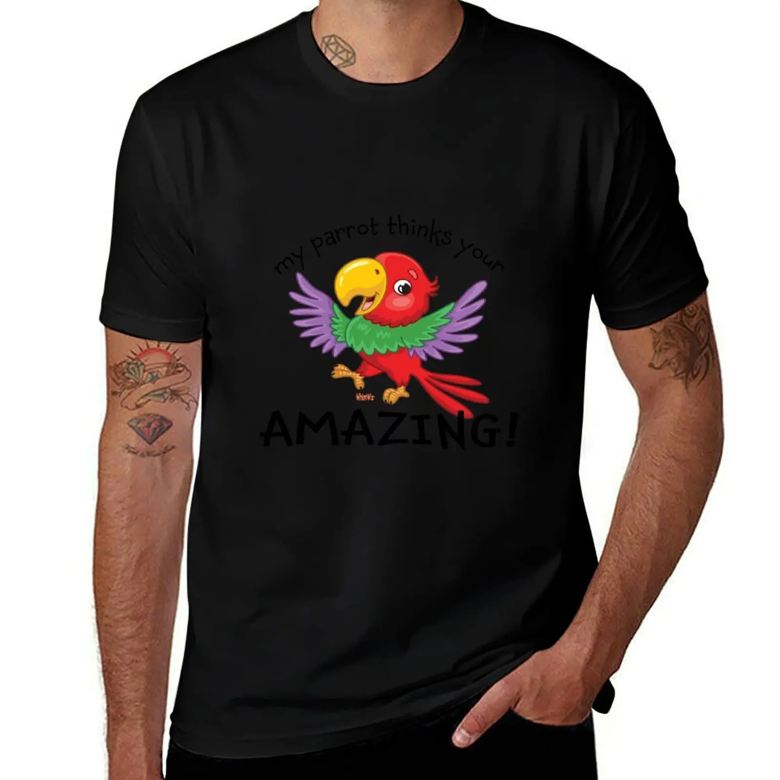 

My Parrot Thinks - Inspire Quotes T-Shirt anime stuff vintage t shirts boys animal print plain mens big and tall t shirts