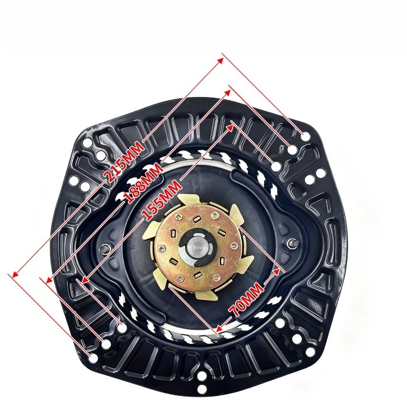 Hand Crank Non-Pull Starter For Diesel Generator Water Pump Micro Tiller Fit 173F 178F 186F 188F 192F Engine