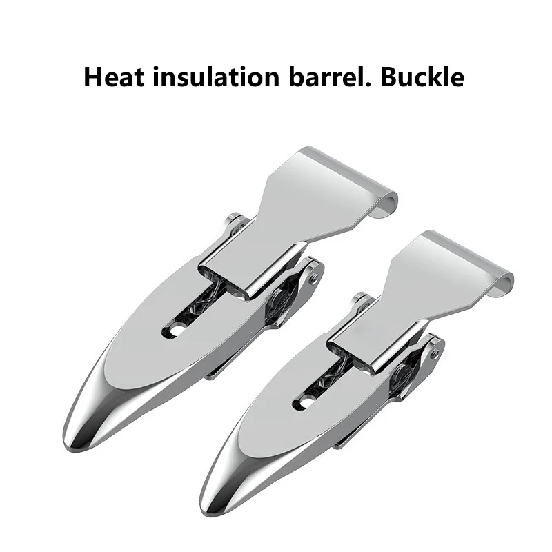 Stainless steel buckle insulated bucket hook type buckle sealed box thickened box buckle padlock with spring lock buckle