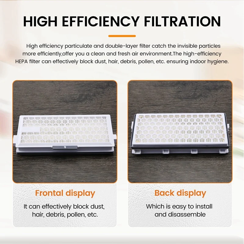 -HA50 HEPA Airclean 50 فلتر متوافق مع سلسلة المكنسة الكهربائية الكاملة C3 C2 C1 S8000 S6000 S5000 S4 S5، إلخ-A07G