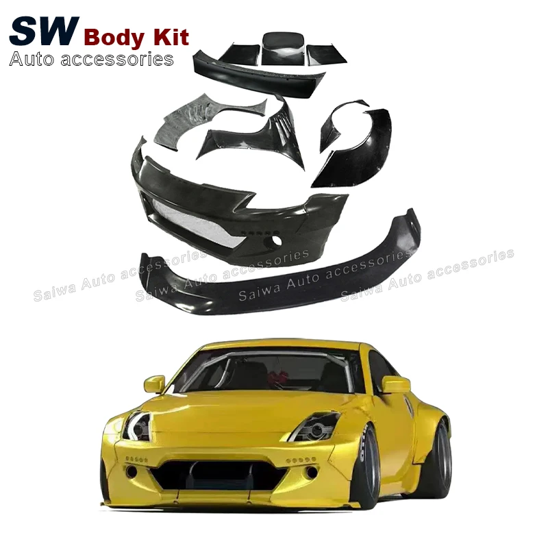 

Rocket Bunny Style Body Kit For Nissan 350Z Z33 Upgrade Modification Front Bumper Facelift Auto Parts Performance Kit