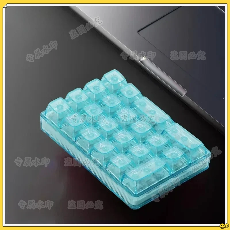 

F21 Transparent Numeric Mechanical Keyboard 21key Mini Wireless Tri Mode Long Endurance Custom Keyboard PC Accessories Gift