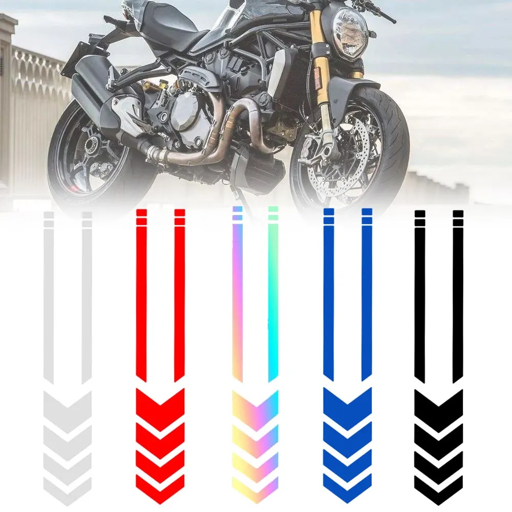 

Personalized Motorcycle Mudguard Car Tuning Sticker Reflective Arrow Line Warning Sticker Electric Car Vinyl Decal Sticker