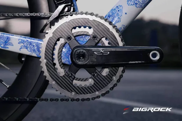 BIGROCK Carbon fiber ultra-light road bike crank 110bcd 160 165