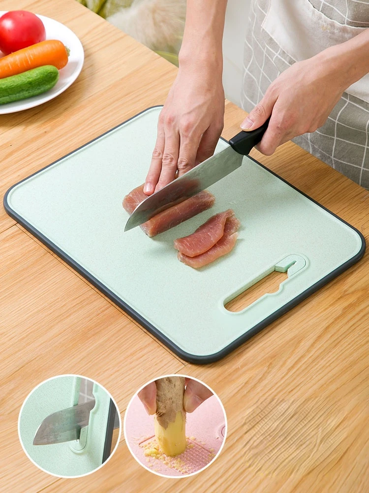 Wheat Straw Cutting Board Kitchen Double-Sided Classification Cutting Board Household Small Chopping Board Cutting Board