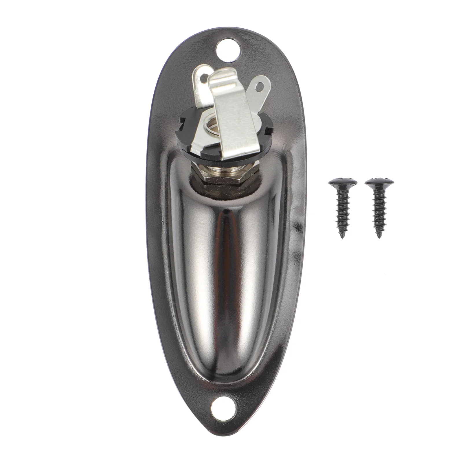 

Boat-shaped Socket Copper Guitar Jack Glossy Finish Input Plug Accessories Output Endpin
