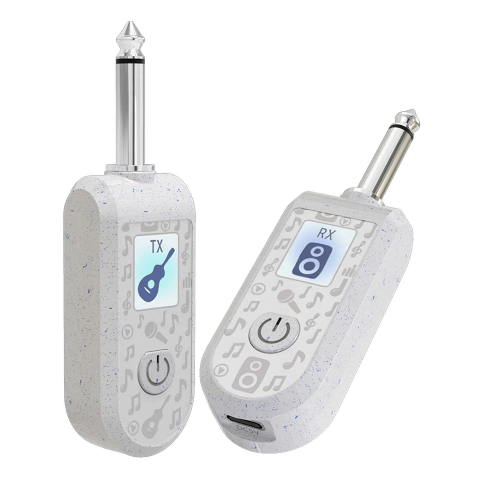 2.4G ワイヤレスギターシステム、正確なサウンドを備えたワイヤレスギターオーディオトランスミッターレシーバー、ギターベース電気楽器用