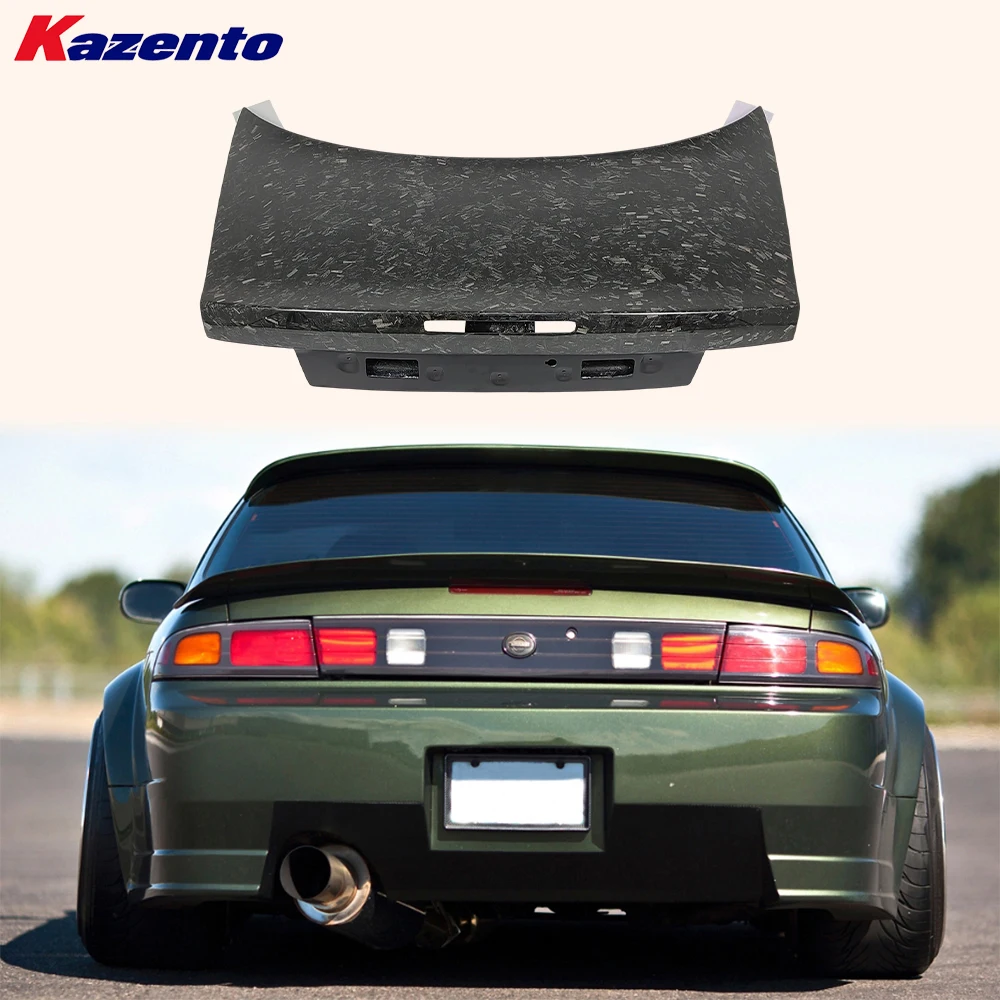 

Rear Trunk With Brake Light Hole OE Forged Carbon For Nissan 200SX S14 S14A
