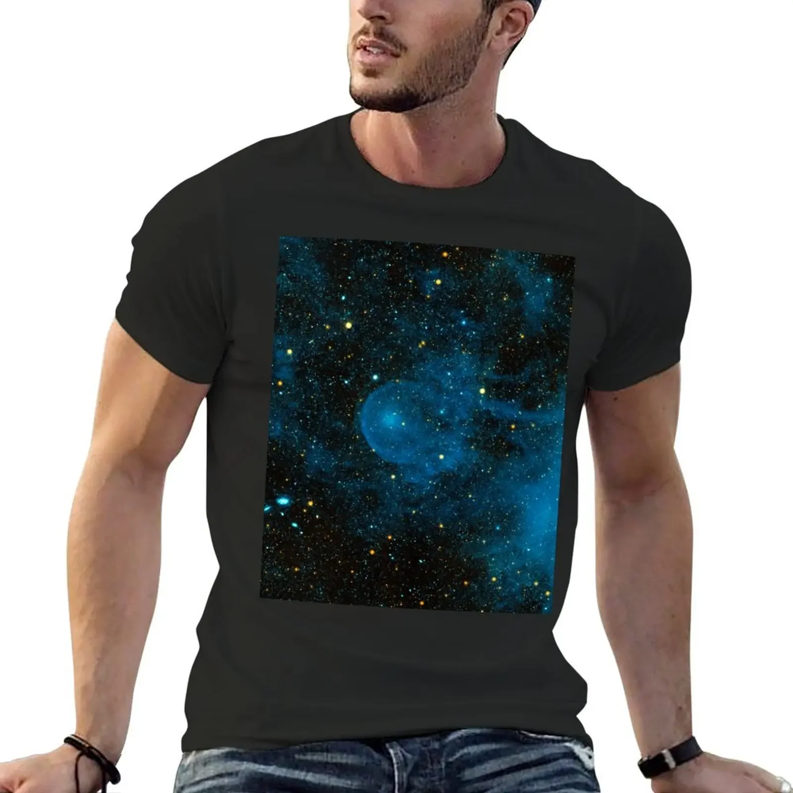 

Blue Star Galaxy T-Shirt animal prinfor boys kawaii clothes mens funny t shirts