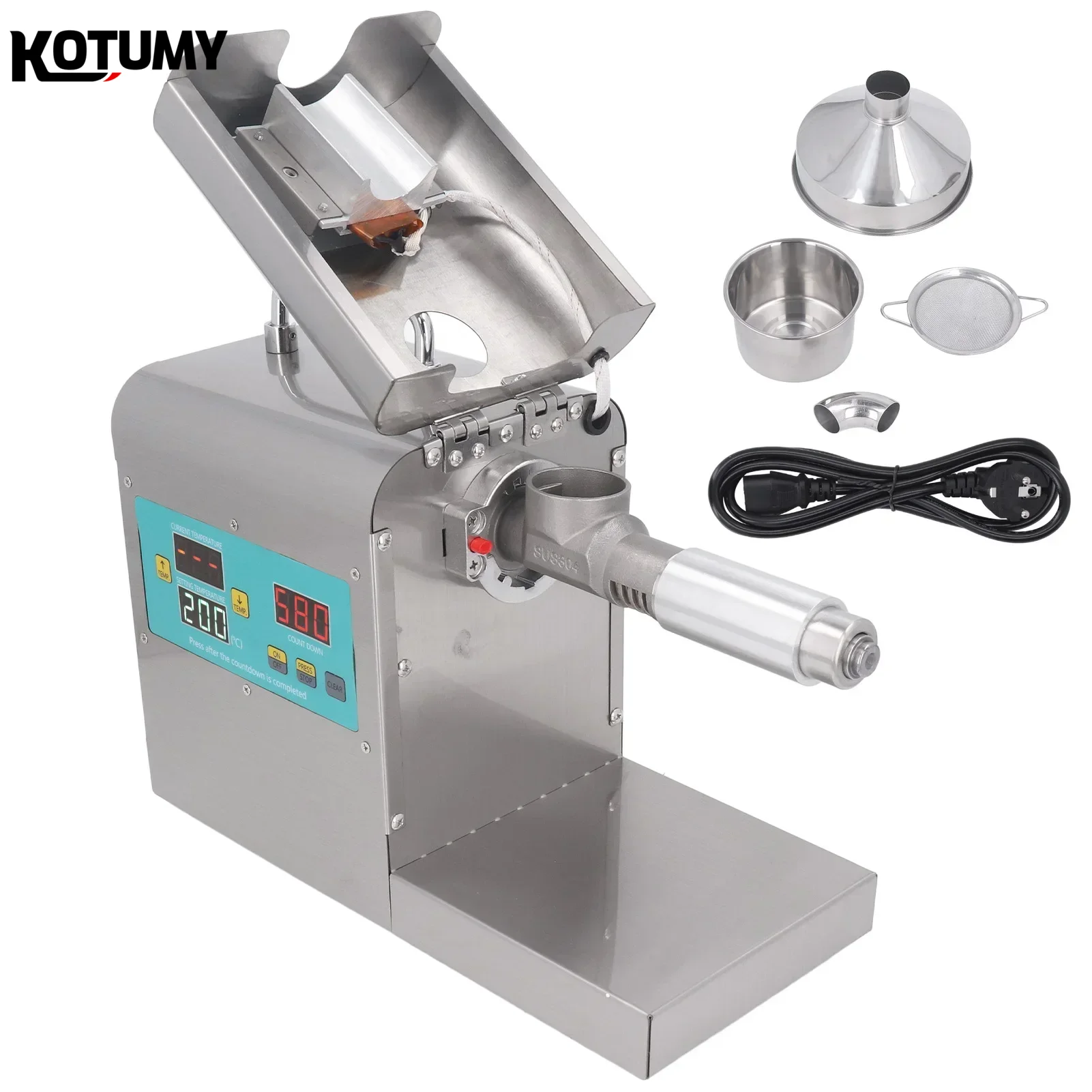 

Fully Automatic Oil Press Intelligent Temperature Adjustment Hot and Cold Press Free of Stir-frying