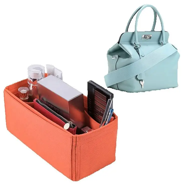 

Handbag Organizers And Storage Inserts Tote Liner , Felt insert Organizer For Toolbox 20 26 33 Bag
