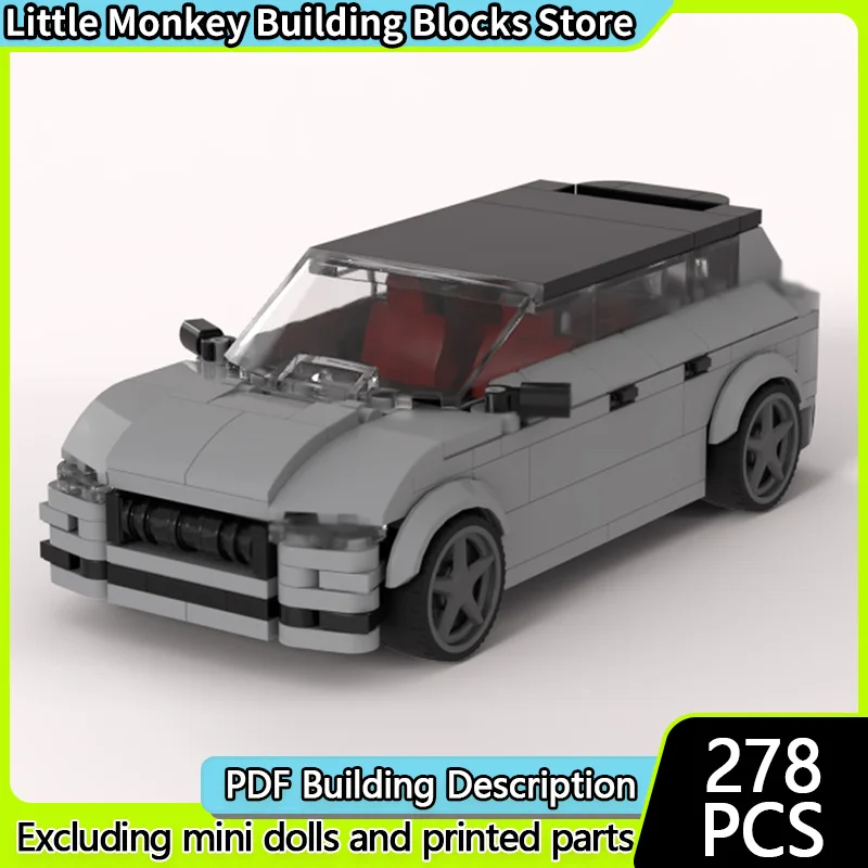 

Speed Racing Car Model MOC Building Bricks Compact Sporty Sedan Modular Technology Children Holiday Gifts Assemble Toys Suit