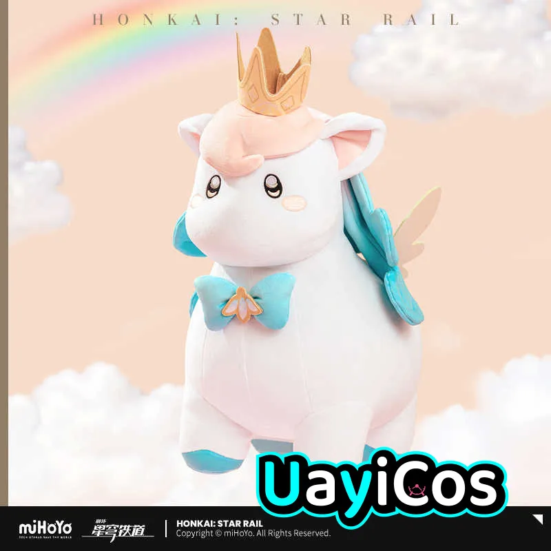 

45cm Official Honkai：Star Rail Hyacine Crown Bow Pony Animal Stuffed Plush Plushies Doll Clothes Pillow Anime Figure Game Toy K