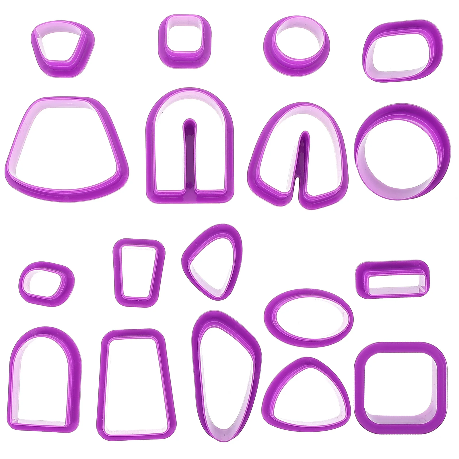 18 stuks polymeerklei cutters zachte klei gereedschap multifunctionele sieraden maken benodigdheden oorbel ambachtelijke mal kit DIY sieraden maken kit