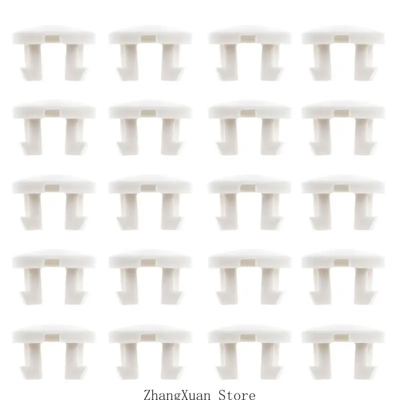 Plastic Bottom Button White Tape Lock Plug Replacement Easy to Installation 3XUF